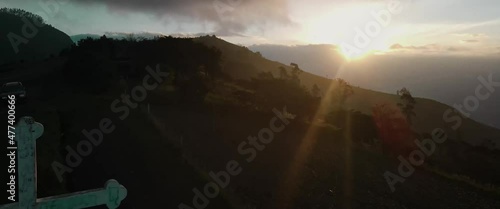 time lapse of clouds over the city