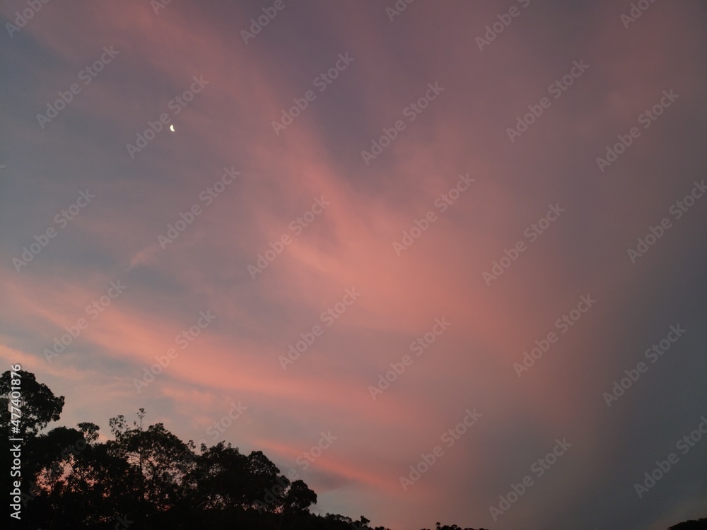 Obraz premium sunset in the mountains