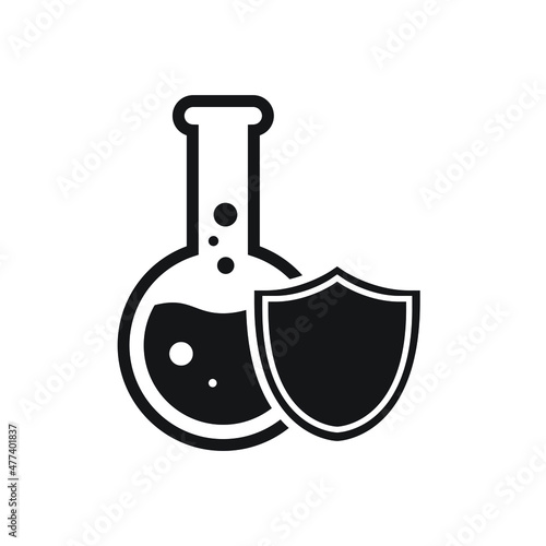 Proof chemical resistant icon design vector illustration photo