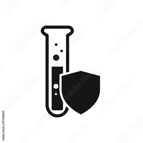 Proof chemical resistant icon design vector illustration