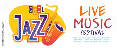 music festival jazz advertising poster