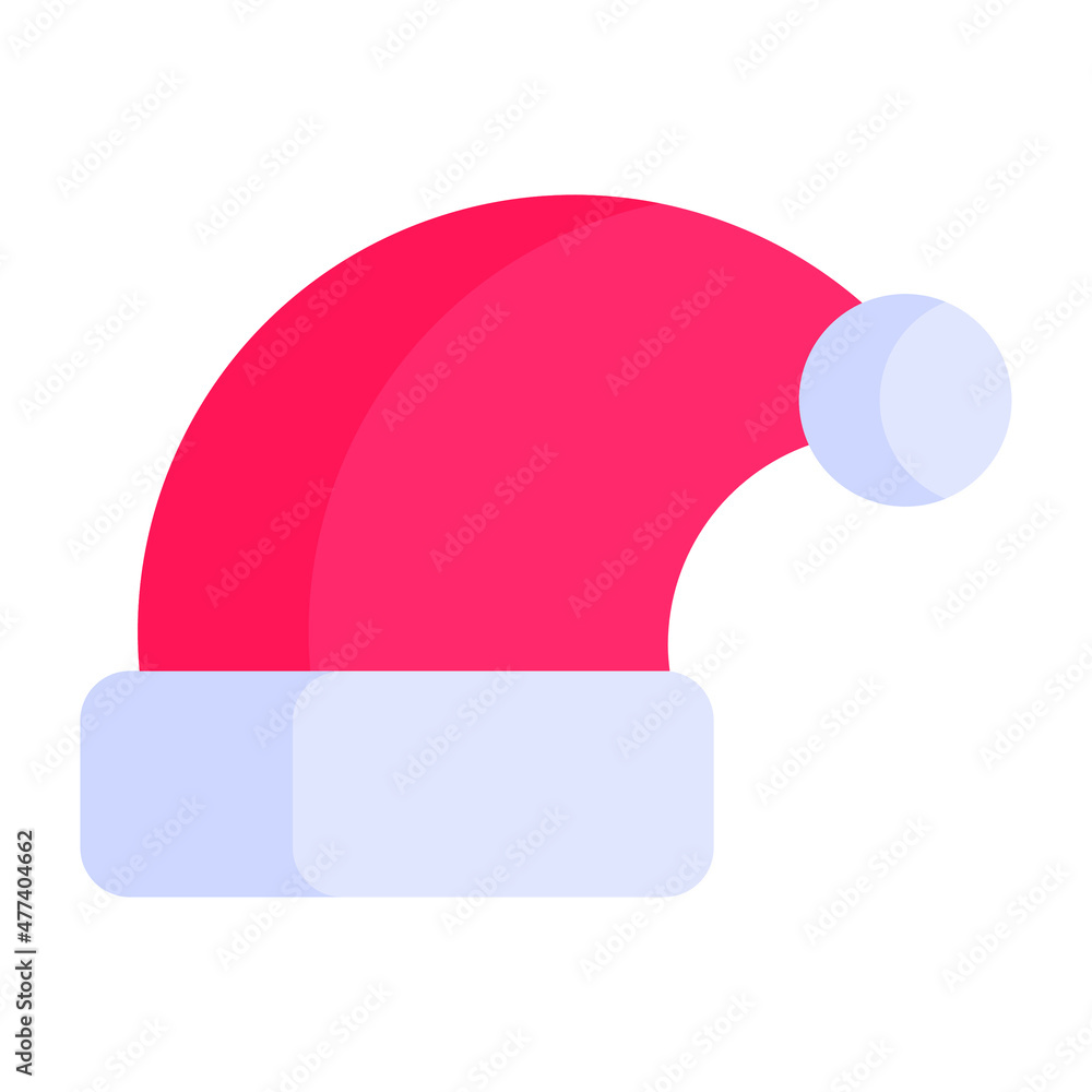 hat icon, Christmas and celebrations. flat symbol collection. Editable vector Design