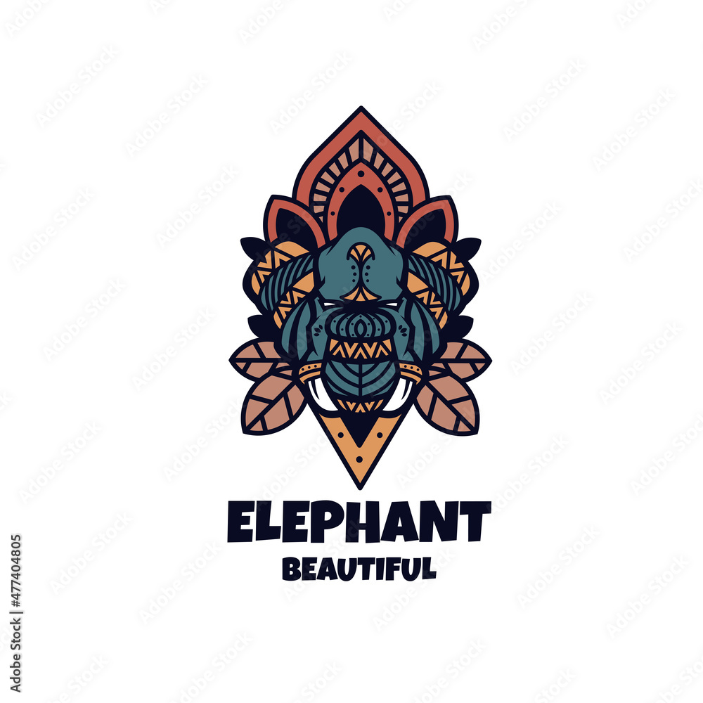 Obraz premium Illustration vector graphic of Elephant, good for logo design