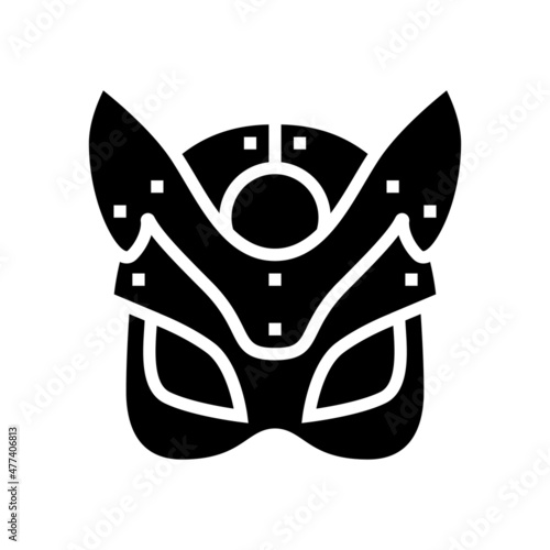 mask sex toy glyph icon vector. mask sex toy sign. isolated contour symbol black illustration