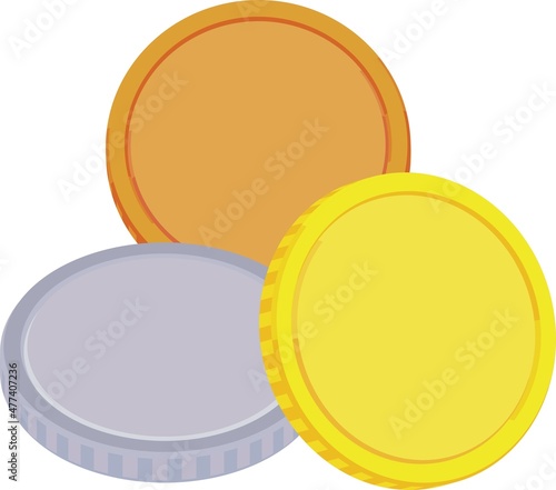 メダル　コイン　ポイント　金貨　銀貨　銅貨　硬貨　金メダル　銀メダル　銅メダル　三枚