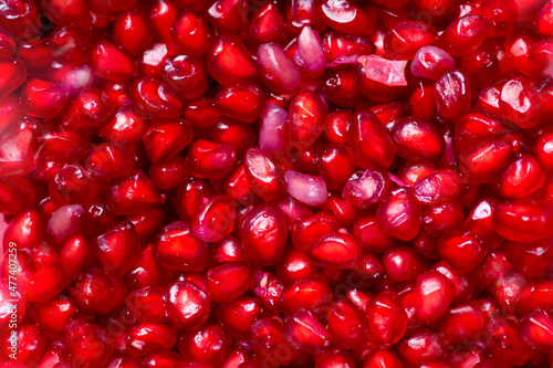 Foto Pomegranate seeds closeup image