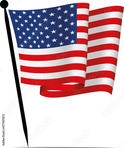 Waving usa Flag