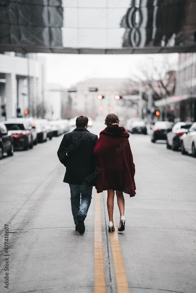 people walking in the city