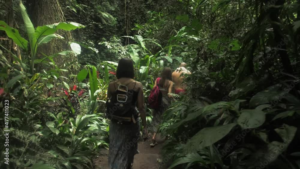 Bali nature - people walk | 4k video Bali nature - people walk | 4k video