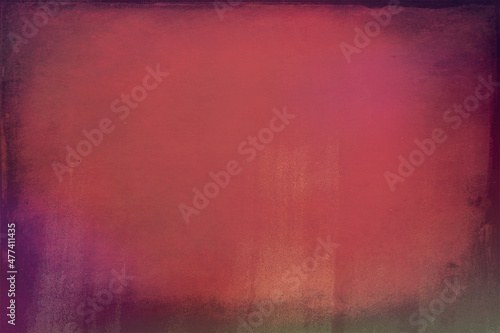 Vintage red faded background with scuffs and scratches.