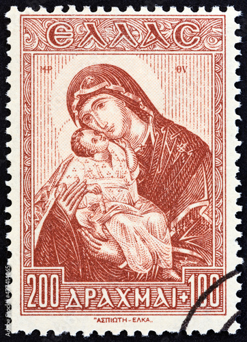 Virgin Mary and Child (Greece 1943) photo