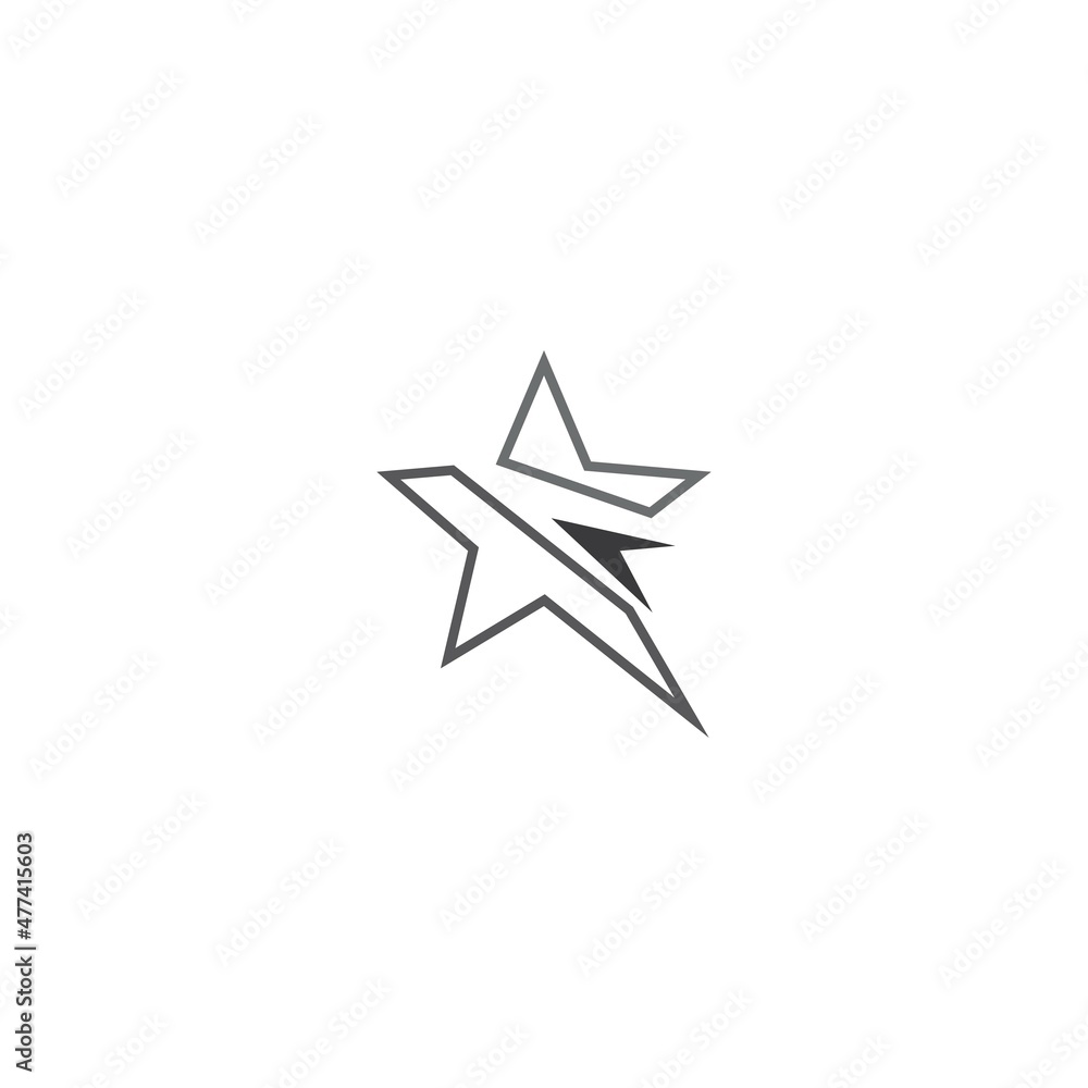 Star icon Template vector illustration design Star icon Template vector illustration design