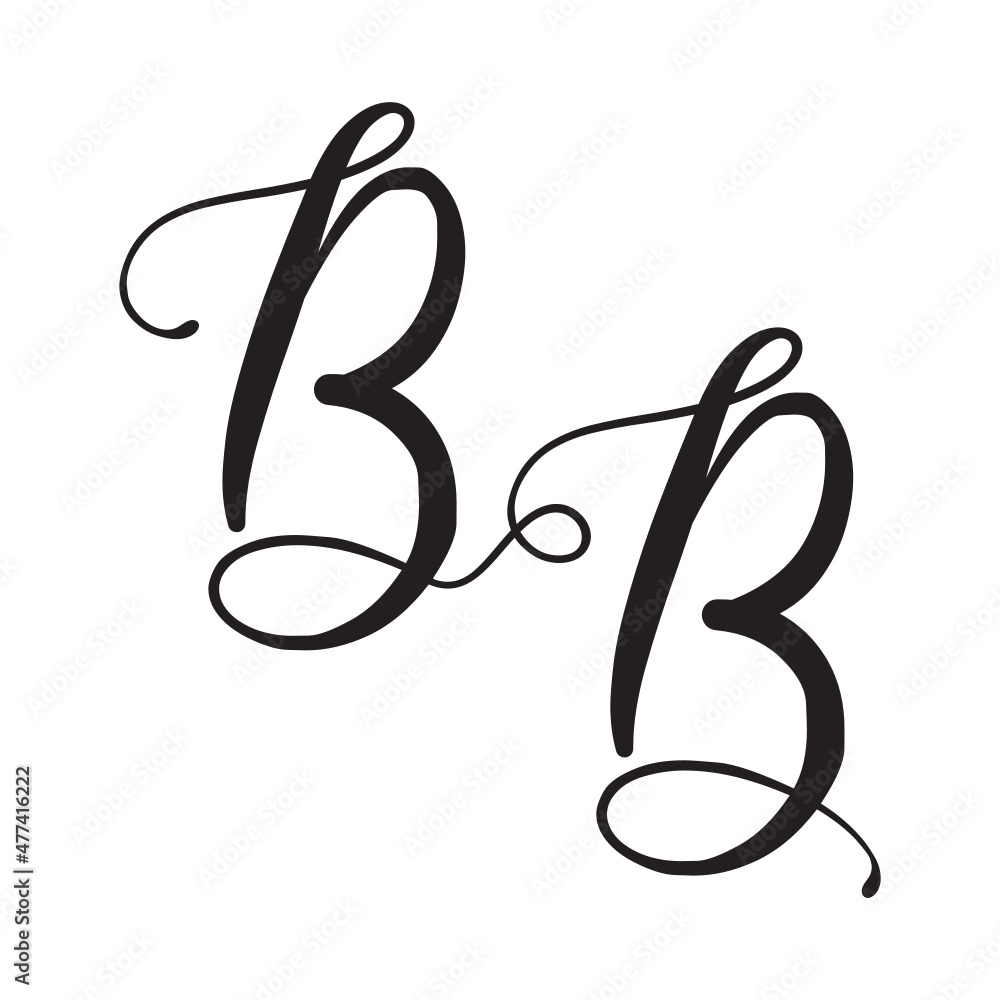 bb , bb, Calligraphic signature icon. Wedding Logo Monogram. modern symbol. Couples logo for wedding bb , bb, Calligraphic signature icon. Wedding Logo Monogram. modern symbol. Couples logo for wedding