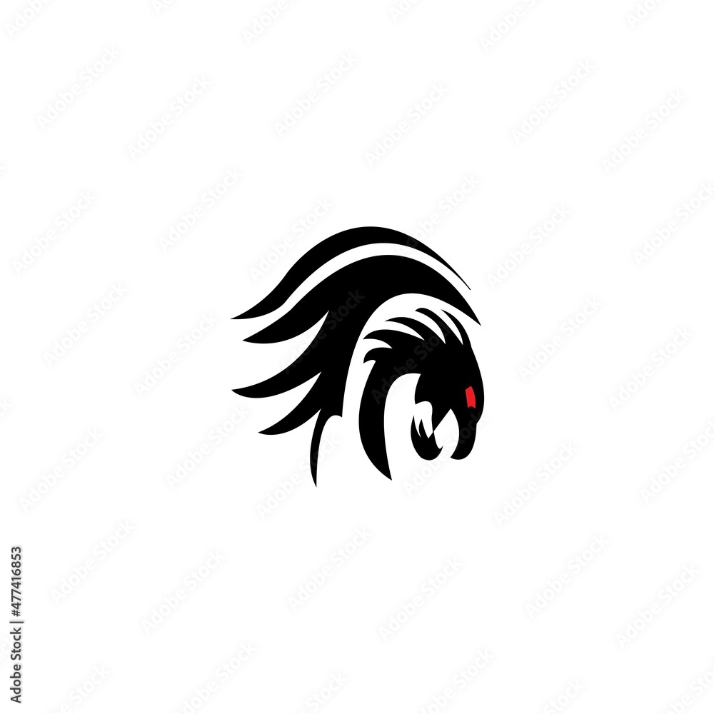 Dragon vector icon illustration design logo template Dragon vector icon illustration design logo template