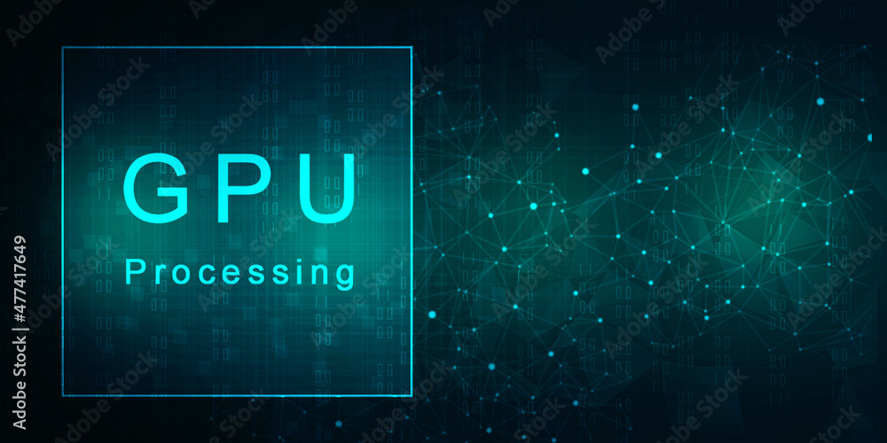 2d illustration gpu futuristic background 2d illustration gpu futuristic background