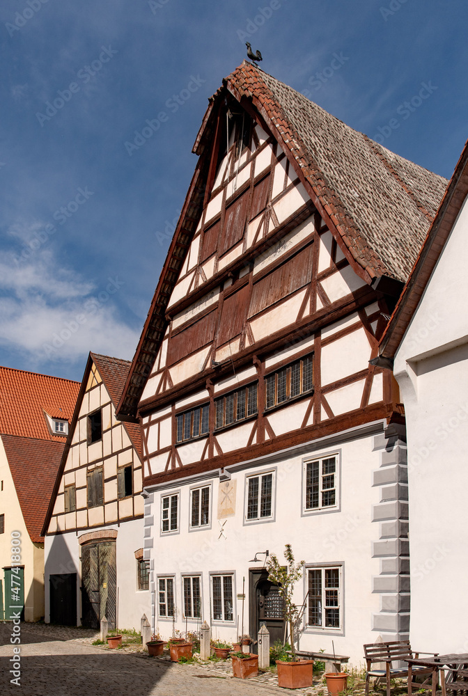 Altstadt von Nördlingen in Bayern in Deutschland