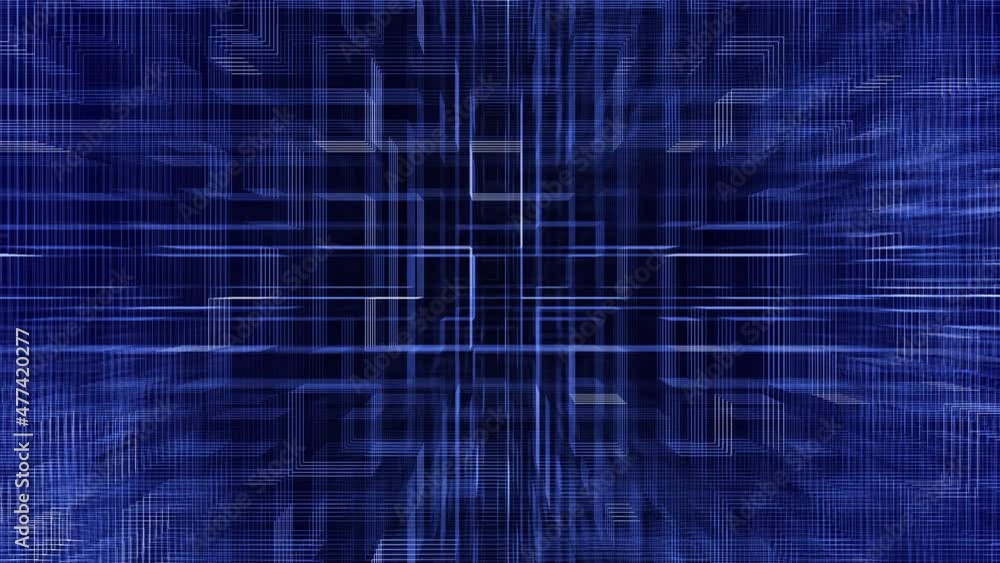 Blue 3D Circuit Patterns Loop Up Animation Background Blue 3D Circuit Patterns Loop Up Animation Background