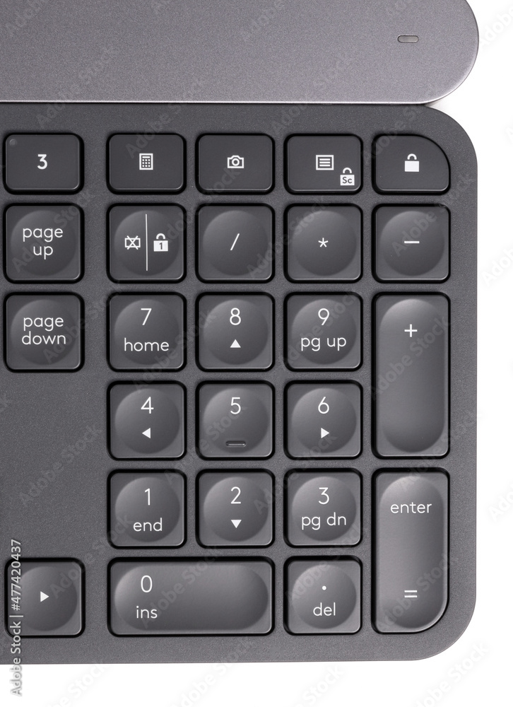 Modern computer keyboard isolated on white Modern computer keyboard isolated on white