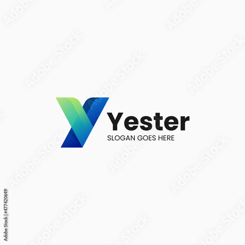 Free Download Vector Logo Illustration Letter Y Gradient Colorful Style. - GFXLoad