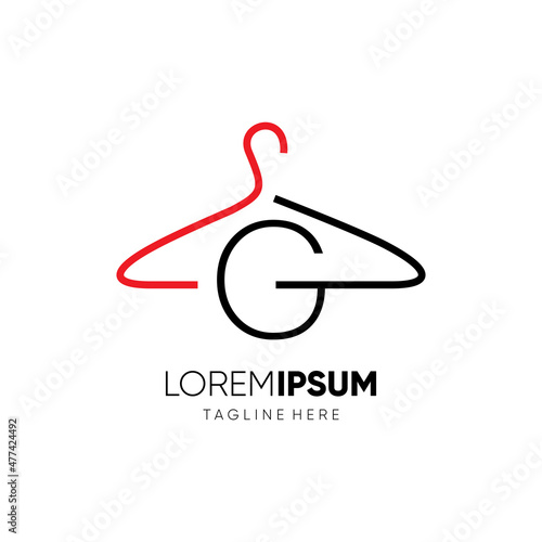 Initial Letter G Hanger Logo Design Vector Icon Graphic Emblem Illustration