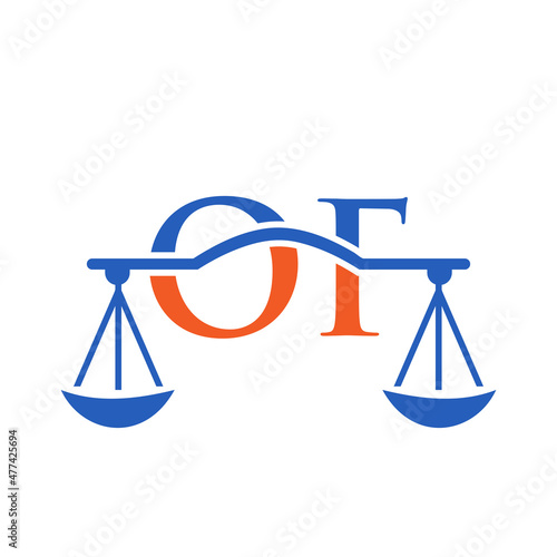 Law Firm Letter OF Logo Design. Lawyer, Justice, Law Attorney, Legal, Lawyer Service, Law Office, Scale, Law firm, Attorney Corporate Business OF Initial Letter Logo Template