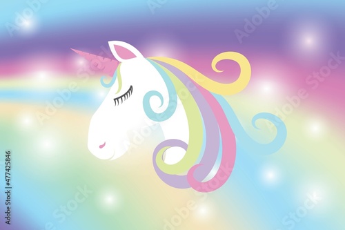Unicorn character illustration