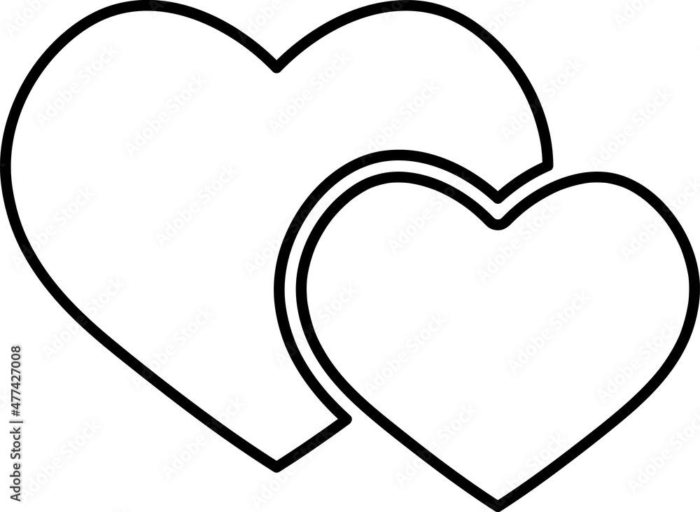 Heart icon in trendy flat style isolated on background..eps Heart icon in trendy flat style isolated on background..eps