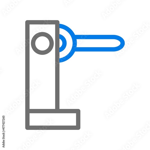 Turnstile Line Blue Vector Icon Design