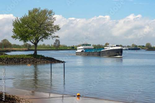 A dutch ship on the river the Lek photo