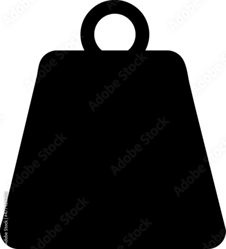  Metal weight of heavy mass flat vector icon on white background..eps
