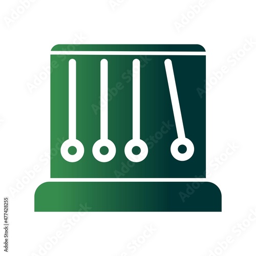 Pendulum Glyph Gradient Vector Icon Design