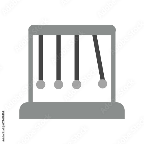 Pendulum Flat Grey Scale Vector Icon Design
