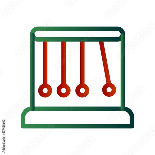 Pendulum Line Gradient Vector Icon Design