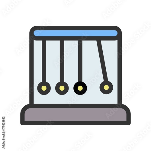 Pendulum Line Filled Vector Icon Design