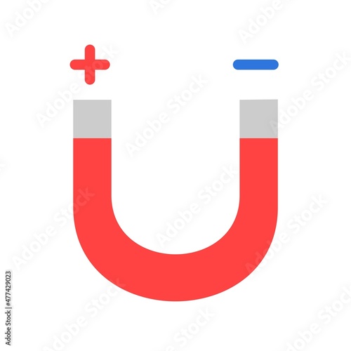 Magnet Flat Vector Icon Design