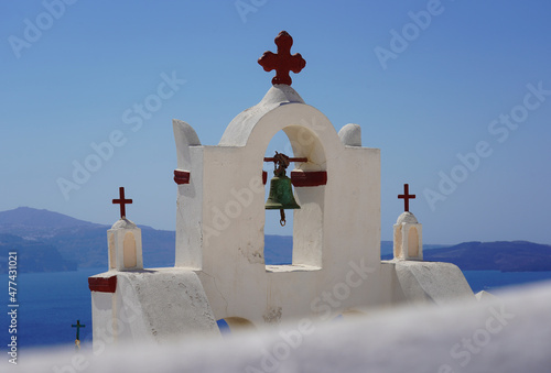 Glockenturm in Oia auf Santorin