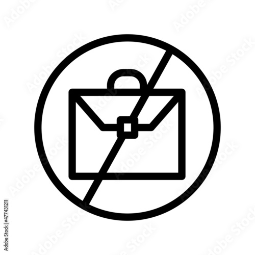 Unemployment Line Vector Icon Design