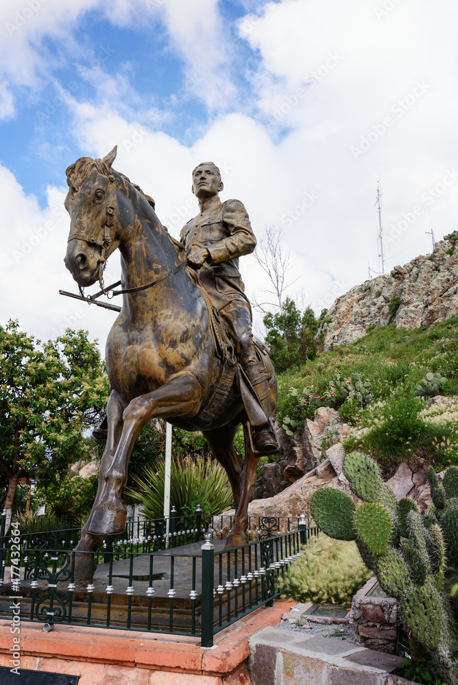 Statue of General Panfilo Natera in Zacatecas, Mexico