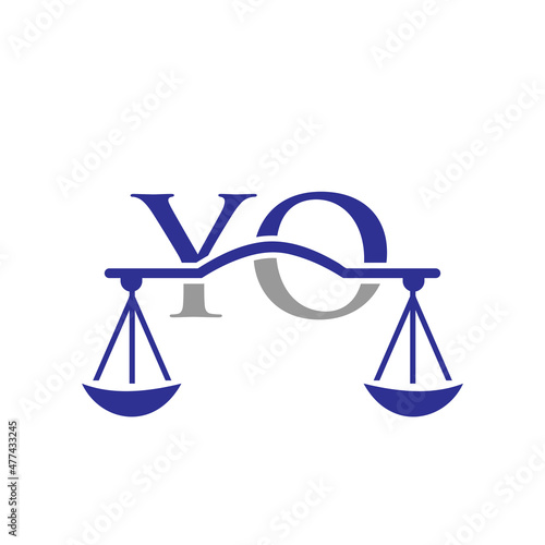 Law Firm Letter YO Logo Design. Lawyer, Justice, Law Attorney, Legal, Lawyer Service, Law Office, Scale, Law firm, Attorney Corporate Business YO Initial Letter Logo Template