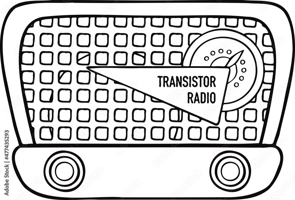 Radio Transistor Retro Receiver Technique Icon Symbol