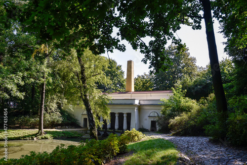 The Egyptian Temple in the Royal Baths Park in Warsaw