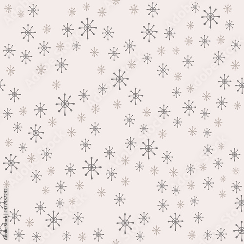 Wallpaper Mural Christmas seamless pattern with isolated hand drawn elements Torontodigital.ca