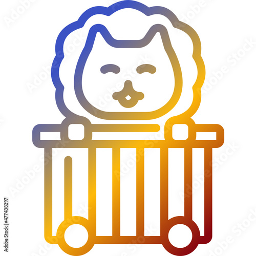 lion gradient icon