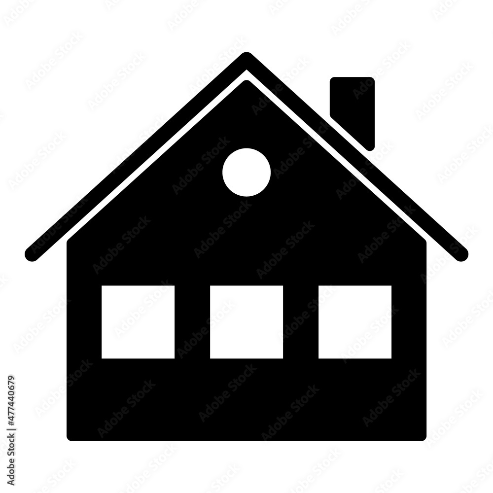 House Flat Icon Isolated On White Background House Flat Icon Isolated On White Background