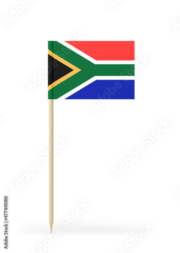 Small Flag of South Africa on a Toothpick