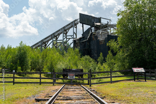 Historic Coal Breaker and Railroad Tracks