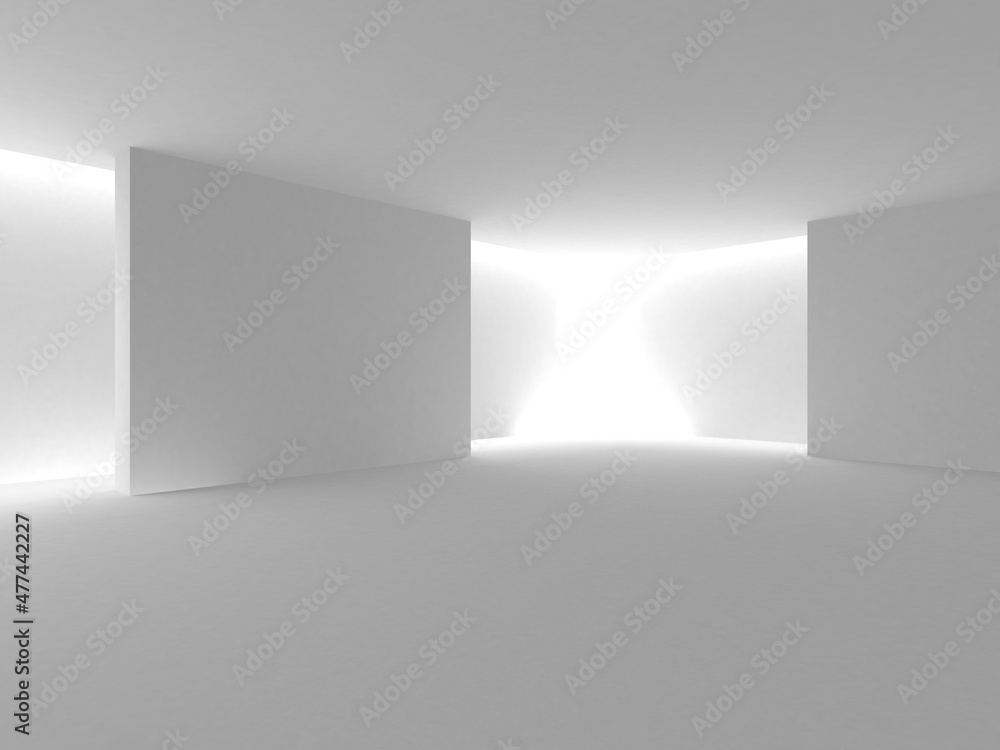 Fototapeta premium Abstract White Architecture Design Concept