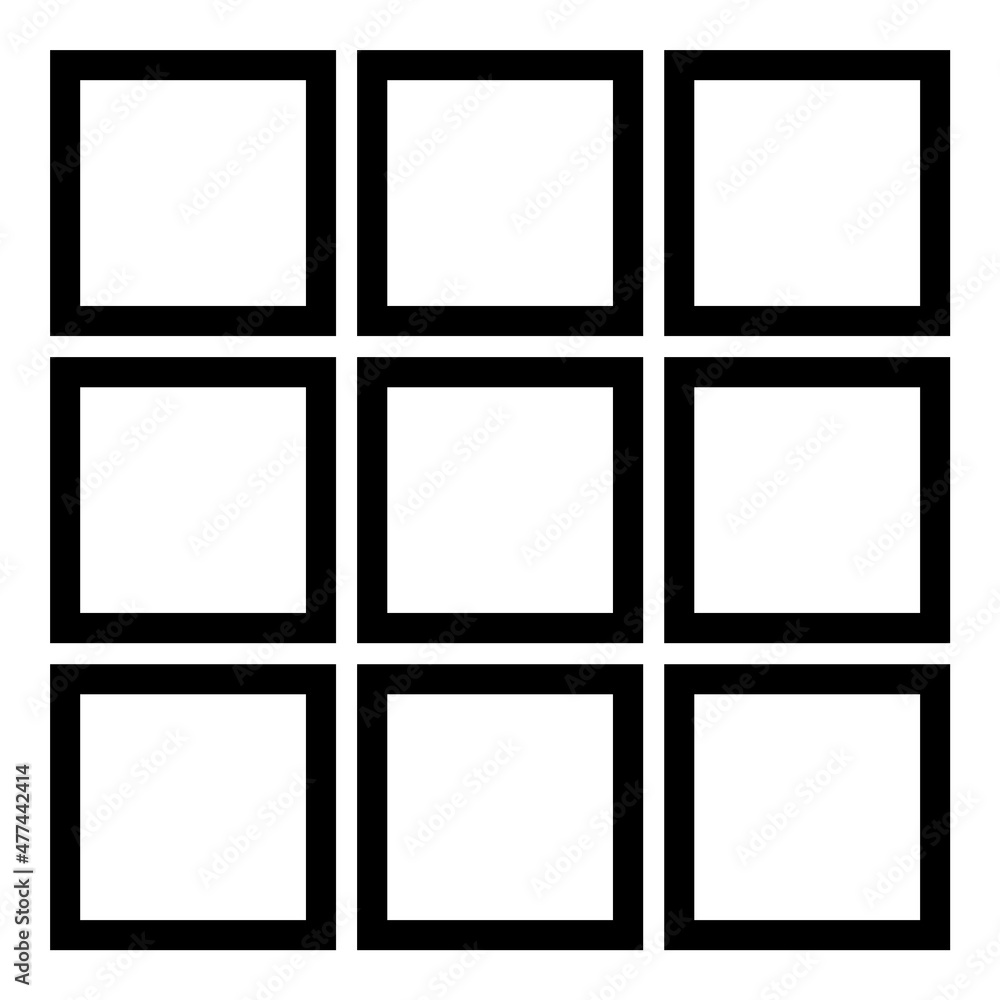 Square Flat Icon Isolated On White Background Square Flat Icon Isolated On White Background