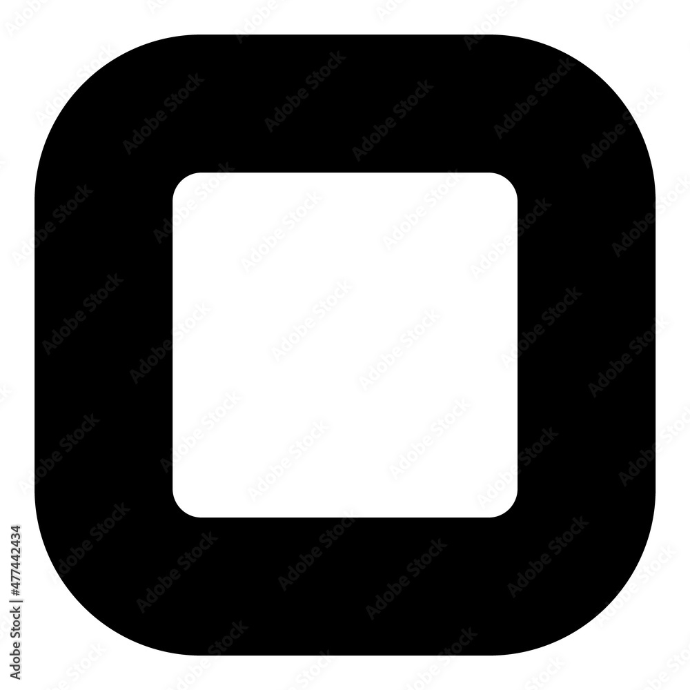 Square Flat Icon Isolated On White Background Square Flat Icon Isolated On White Background