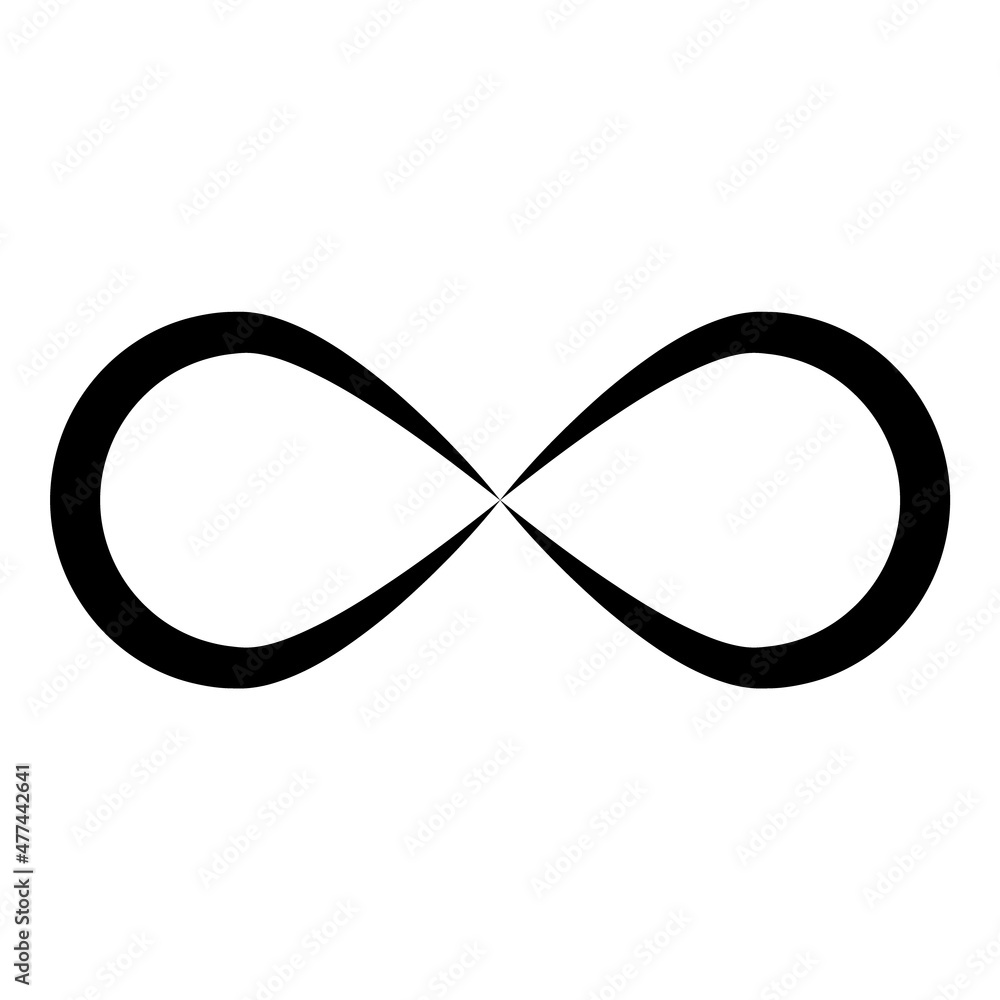 Infinity Flat Icon Isolated On White Background Infinity Flat Icon Isolated On White Background